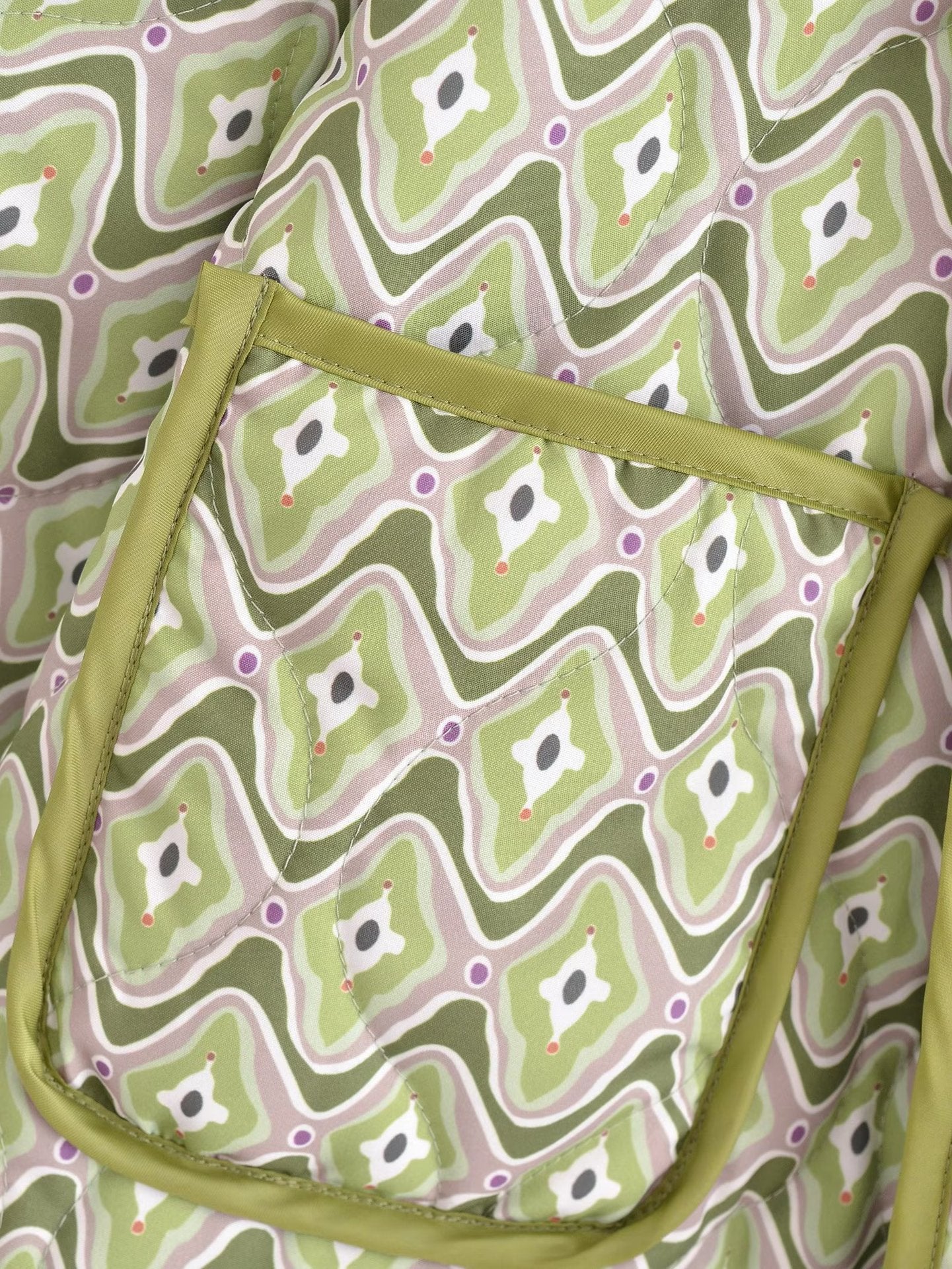 BERTHE | Gewatteerde Jas met Retroprint