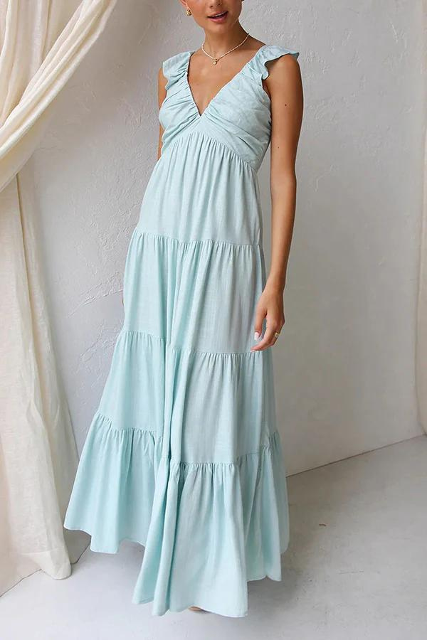 VERA | Luchtige maxi-jurk met elegante lagen en flair