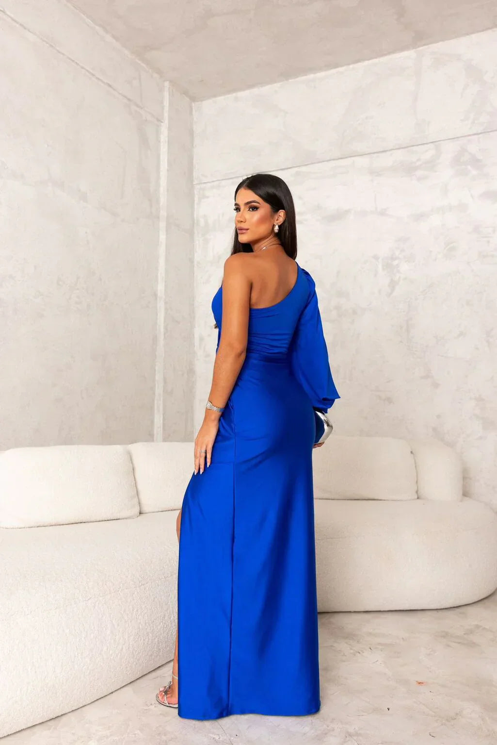 GENEVA | Elegante One-Shoulder Maxi Jurk met Split