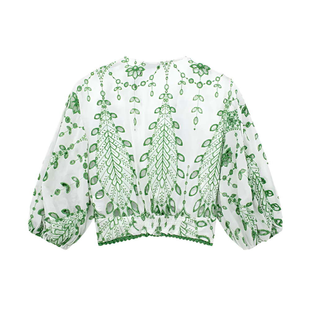 IVY | Luchtige co-ord set met geborduurde details