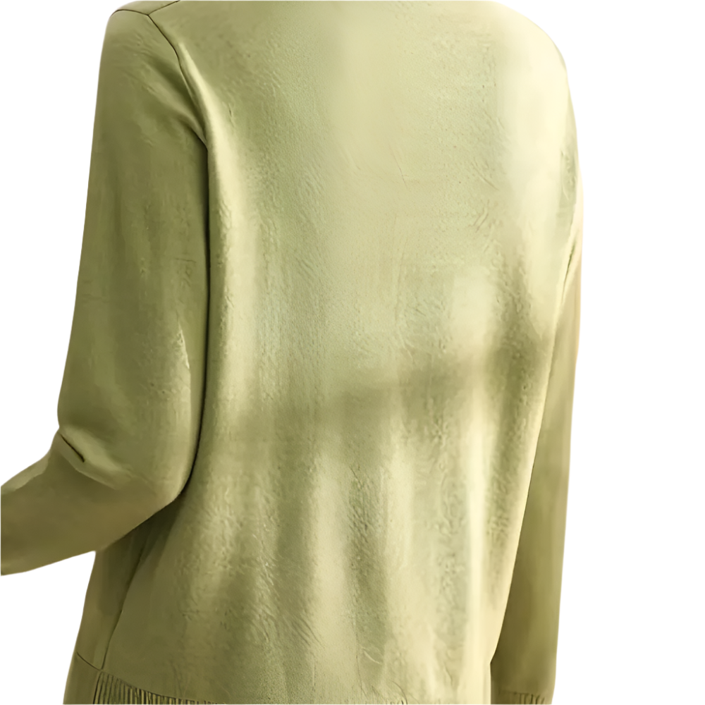LORETO | Elegante gebreide trui met contrasterende kraag