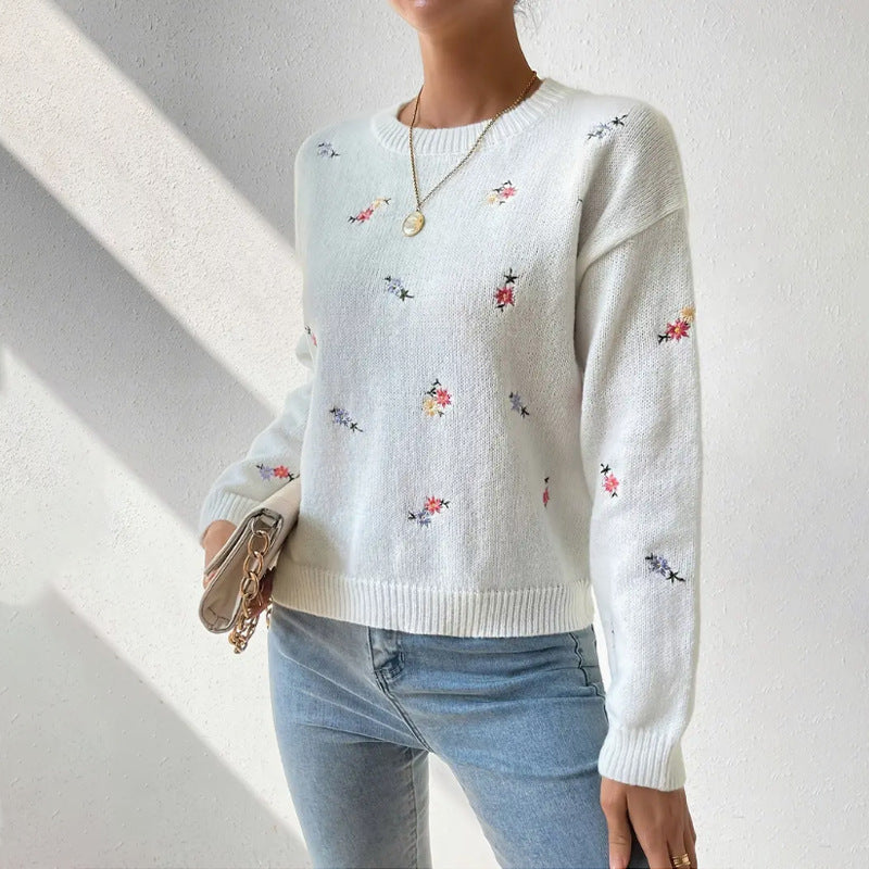 LINDA | Casual bloementrui met ronde hals