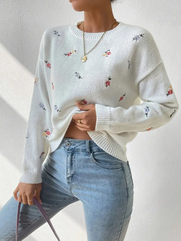 LINDA | Casual bloementrui met ronde hals