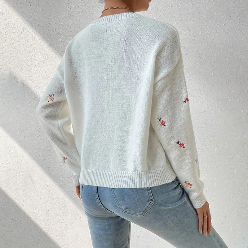 LINDA | Casual bloementrui met ronde hals