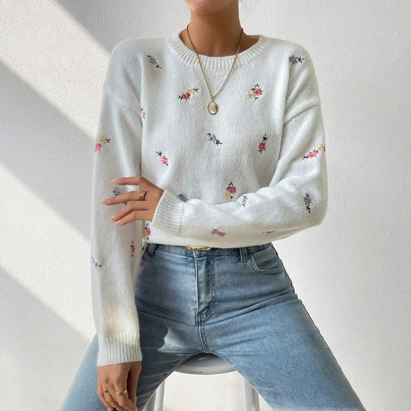 LINDA | Casual bloementrui met ronde hals