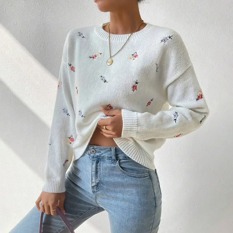 LINDA | Casual bloementrui met ronde hals