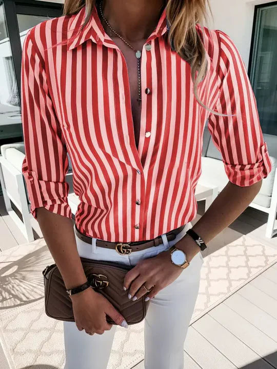 ROZSA | Gestreepte Blouse met Zomerse Flair