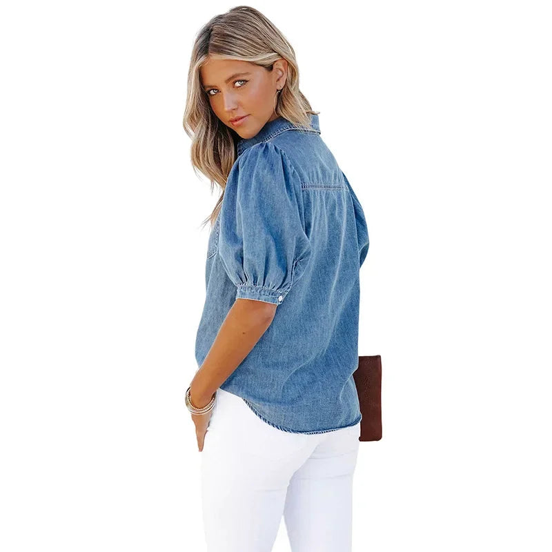 ZOFIA | Elegant Denim Overhemd