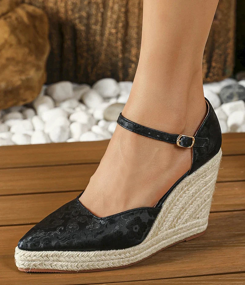 LORETA | Elegante Espadrille Sleehakken
