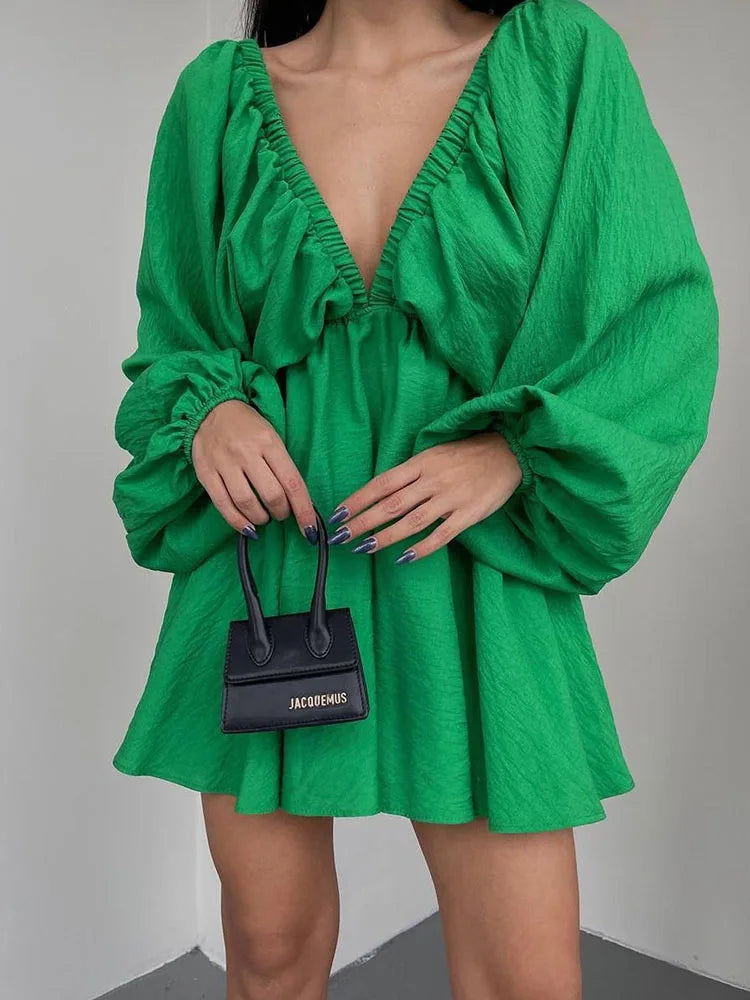 AILEEN | Bohemian zomerjurk met lange mouwen