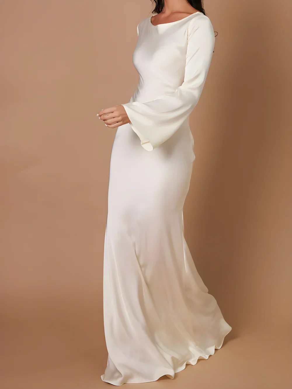 CATALINA | Elegante bodycon maxi jurk met lange mouwen