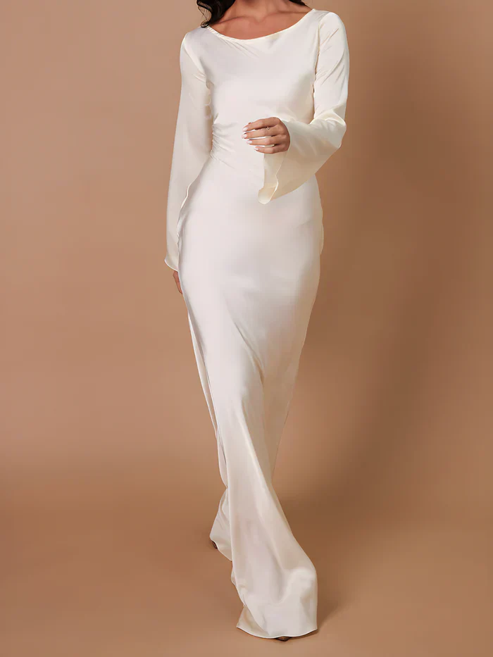 CATALINA | Elegante bodycon maxi jurk met lange mouwen