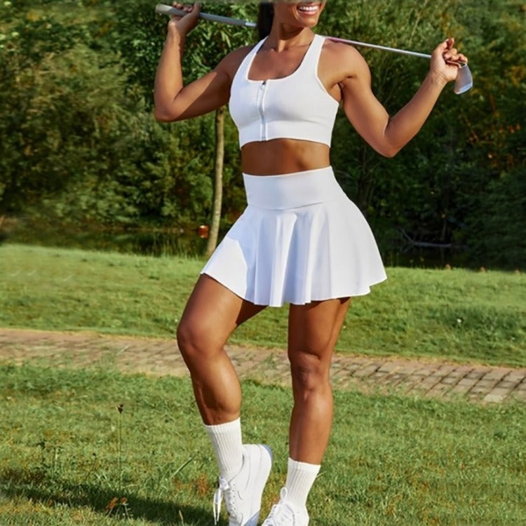 HAZEL | Sportieve skort met ingebouwde short en zijvak