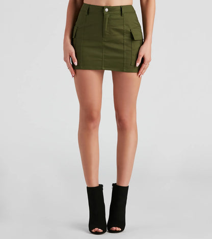 EDEN | Cargo mini-rok met stoere twist
