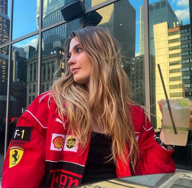 AILYN | Vintage racerjack met Ferrari patches
