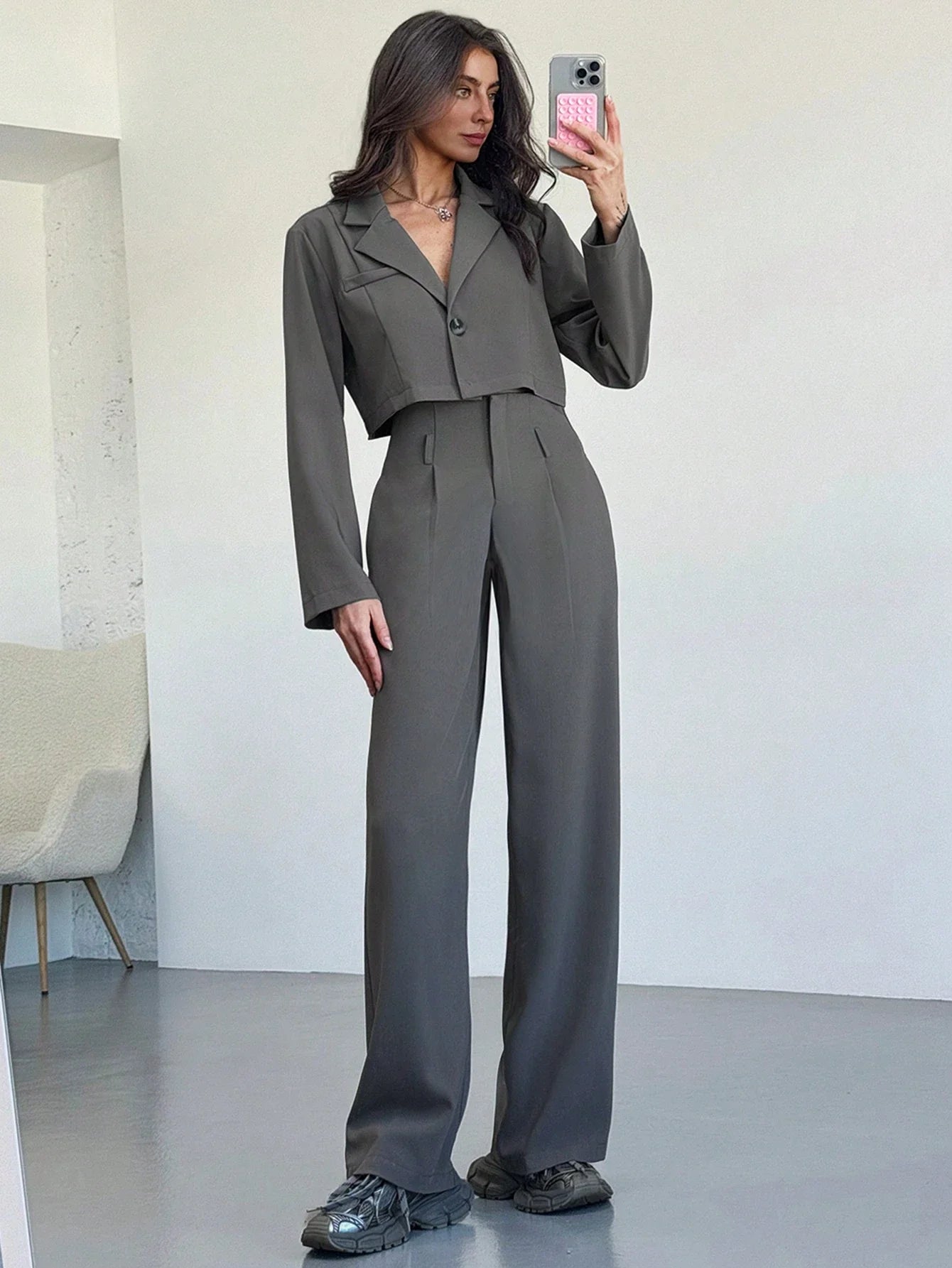 EMER | Elegante blazer met ceintuur van gerecycled materiaal