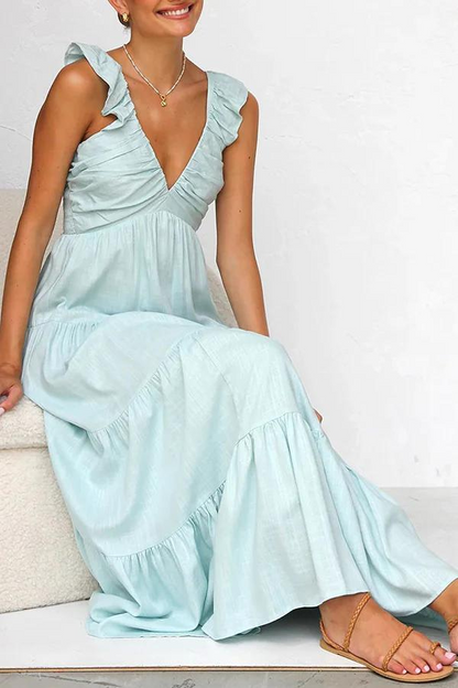 VERA | Luchtige maxi-jurk met elegante lagen en flair