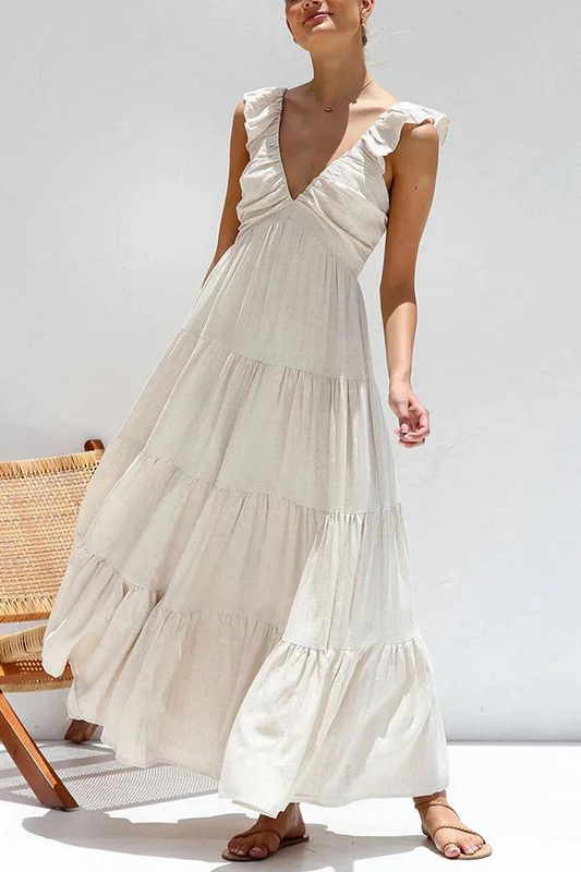 VERA | Luchtige maxi-jurk met elegante lagen en flair