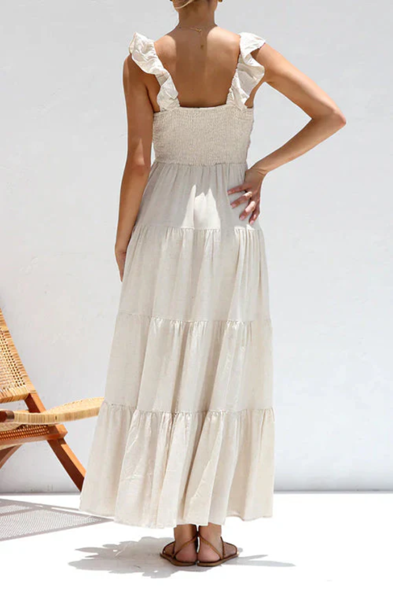 VERA | Luchtige maxi-jurk met elegante lagen en flair