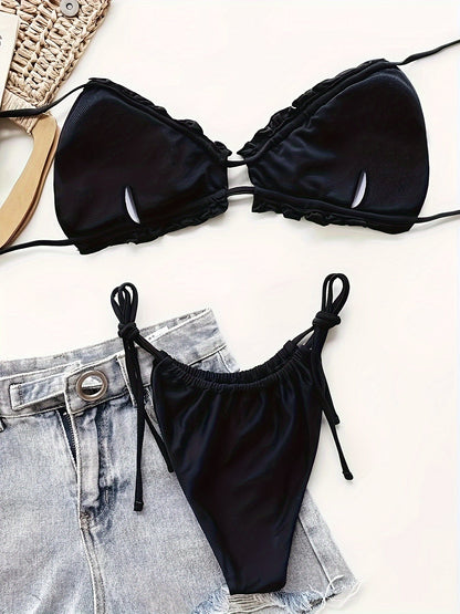ELZIRA | Verstelbare Plooi Bikini Set