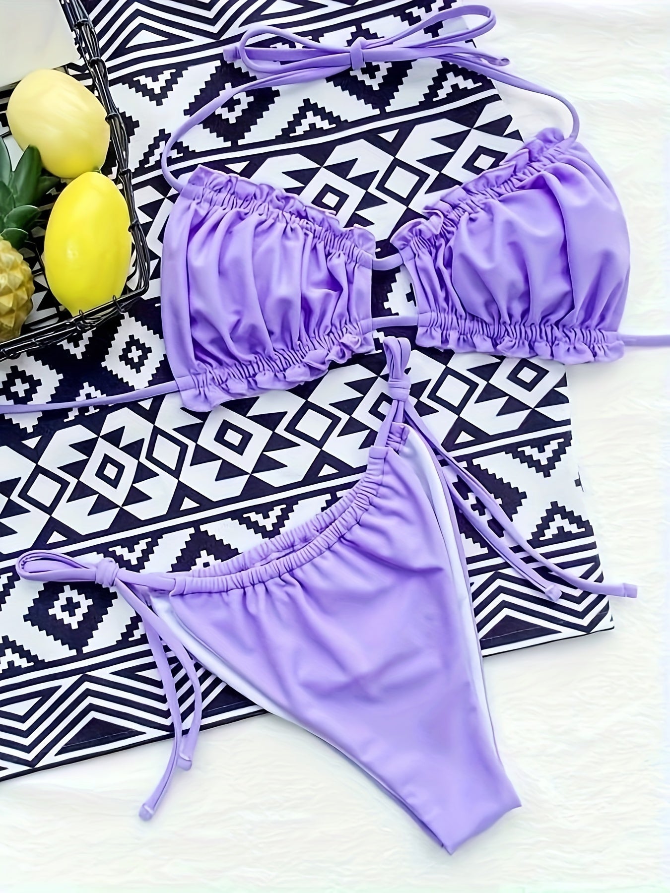 ELZIRA | Verstelbare Plooi Bikini Set