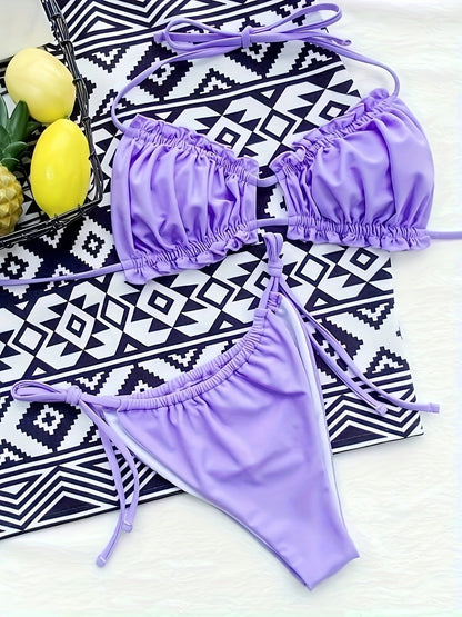 ELZIRA | Verstelbare Plooi Bikini Set