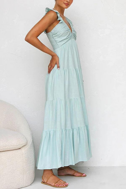 VERA | Luchtige maxi-jurk met elegante lagen en flair