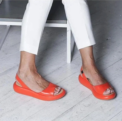 VELMOURA | Minimalistische Slingback Met Open Teen