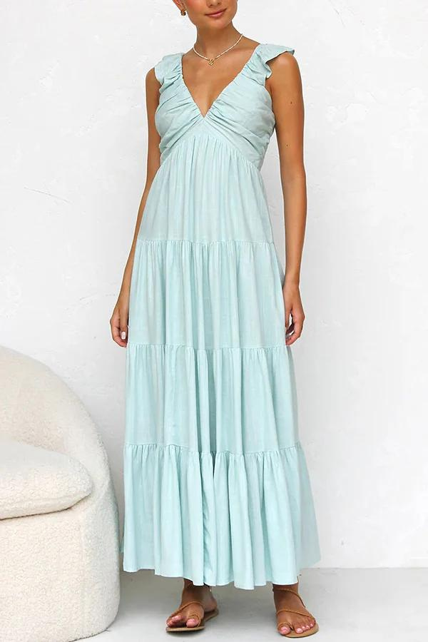 VERA | Luchtige maxi-jurk met elegante lagen en flair