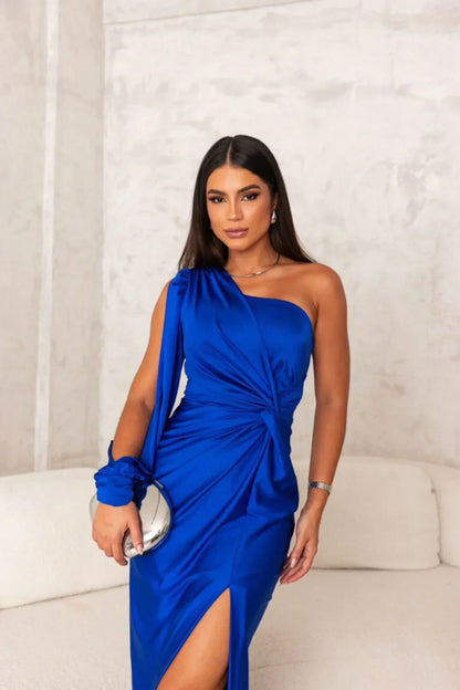 GENEVA | Elegante One-Shoulder Maxi Jurk met Split