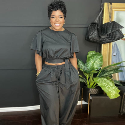 PAMELA | Statement Jogger Set met Peplum Details