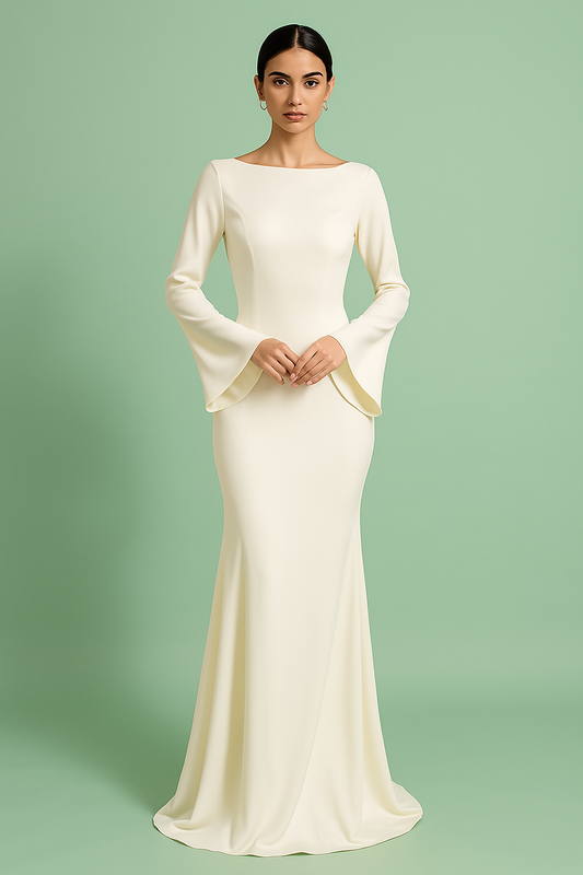 CATALINA | Elegante bodycon maxi jurk met lange mouwen