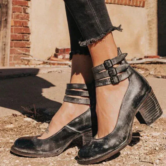 JOELLA | Elegante Pumps met Enkelband – Comfort & Klasse