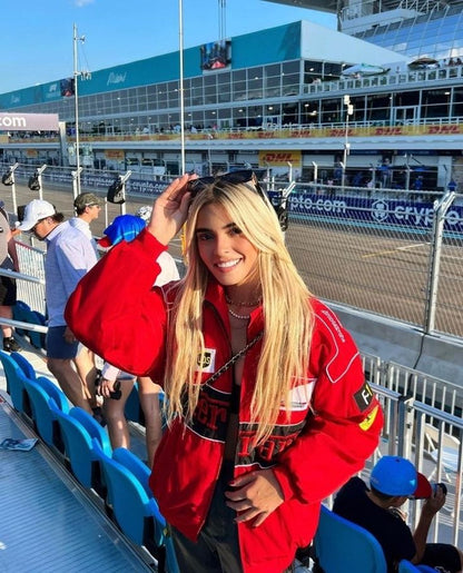 AILYN | Vintage racerjack met Ferrari patches