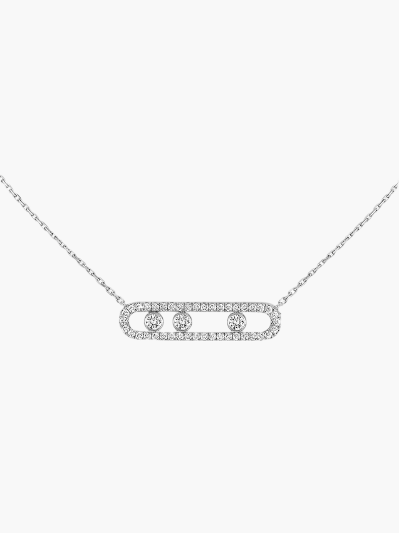 ESTER | Aurora Ketting met bewegende diamanten – elegant, verfijnd & tijdloos