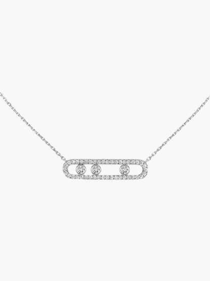 ESTER | Aurora Ketting met bewegende diamanten – elegant, verfijnd & tijdloos