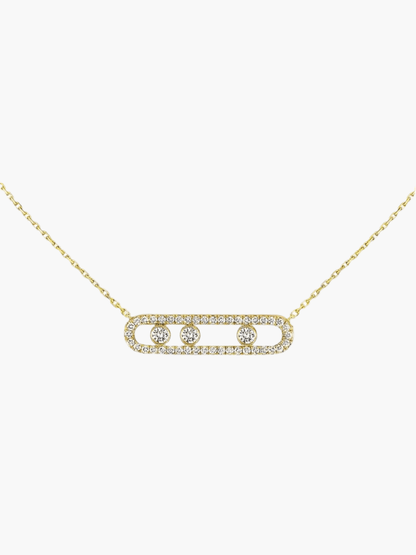 ESTER | Aurora Ketting met bewegende diamanten – elegant, verfijnd & tijdloos