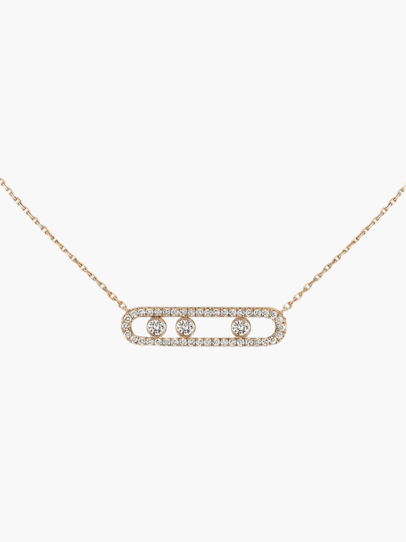 ESTER | Aurora Ketting met bewegende diamanten – elegant, verfijnd & tijdloos