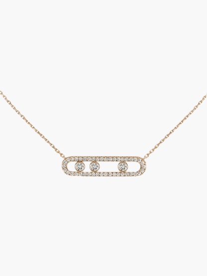 ESTER | Aurora Ketting met bewegende diamanten – elegant, verfijnd & tijdloos