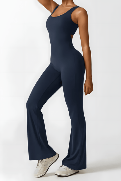 IMELDA | Wijd uitlopende elegante jumpsuit