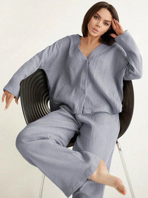 VILMA | Oversized katoenen loungewear set voor dames