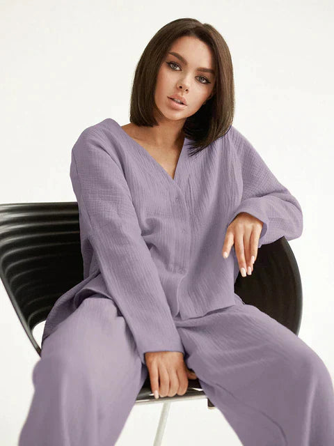 VILMA | Oversized katoenen loungewear set voor dames