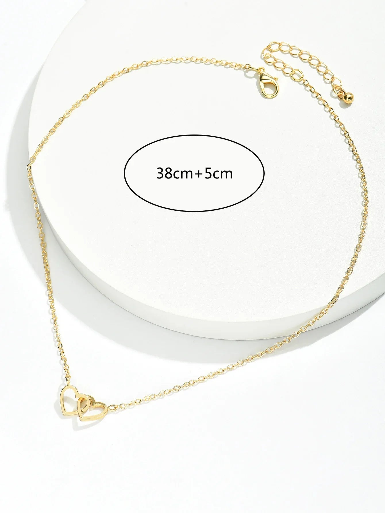 NILDA |  Dubbele hartjesketting – elegant & romantisch