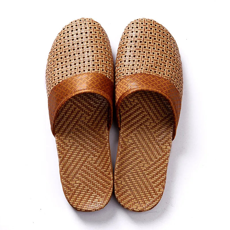 BEVERLY | Ademend linnen slippers met antislip zool