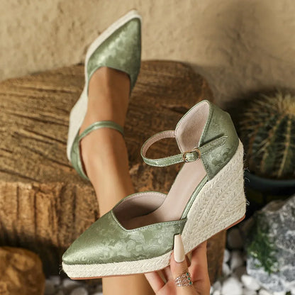 LORETA | Elegante Espadrille Sleehakken