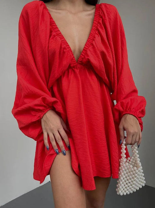 AILEEN | Bohemian zomerjurk met lange mouwen