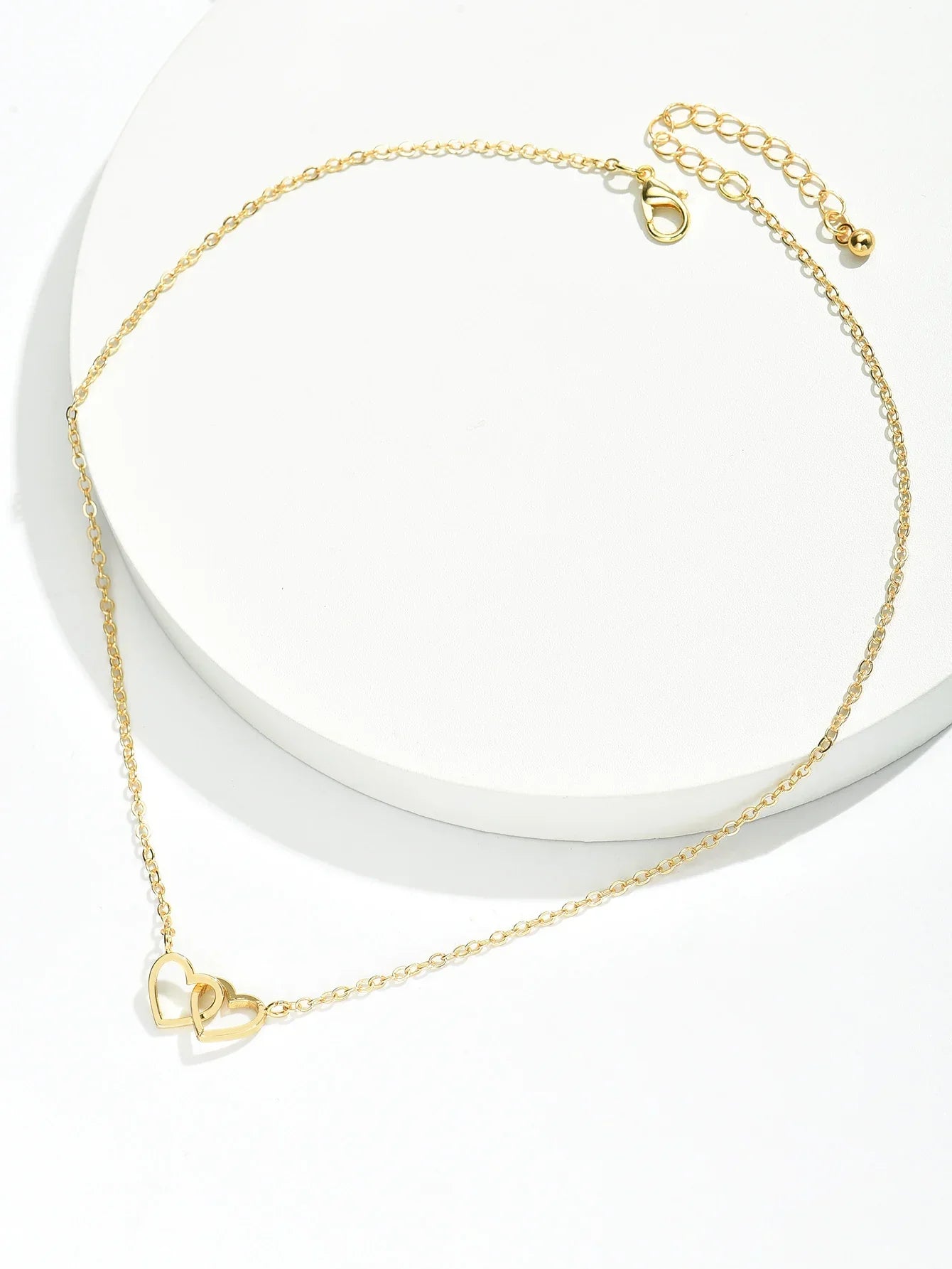 NILDA |  Dubbele hartjesketting – elegant & romantisch