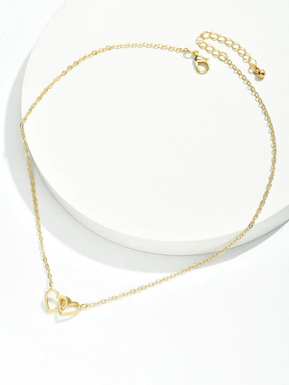 NILDA |  Dubbele hartjesketting – elegant & romantisch