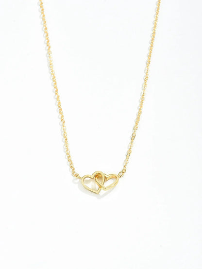 NILDA |  Dubbele hartjesketting – elegant & romantisch