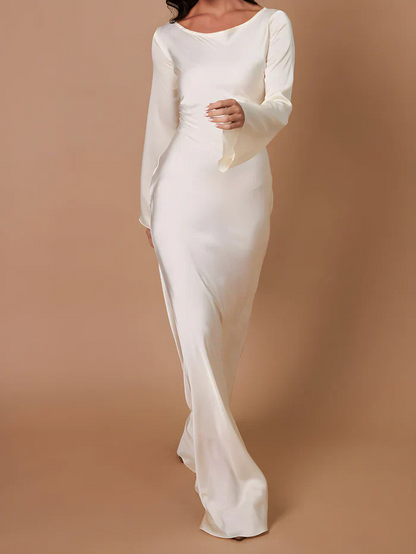 CATALINA | Elegante bodycon maxi jurk met lange mouwen